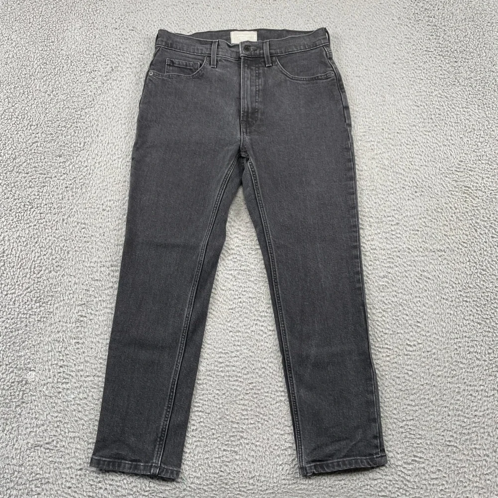 Everlane Jeans Womens 29 Black The Original Cheeky Jean Straight Crop Stretch